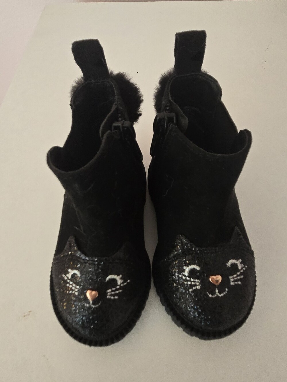 Baby Black Cat Booties Size 3